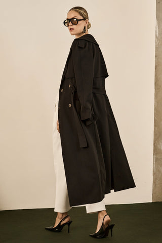 Trend Coat Longo - Preto