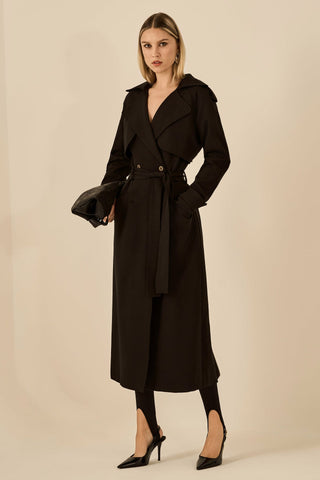 Trend Coat Longo - Preto