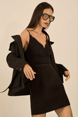 Camiseta C/ Aplicaçao - Preto 411545PR01...