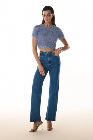 Calça Wid Leg - Azul Jeans 4415131015