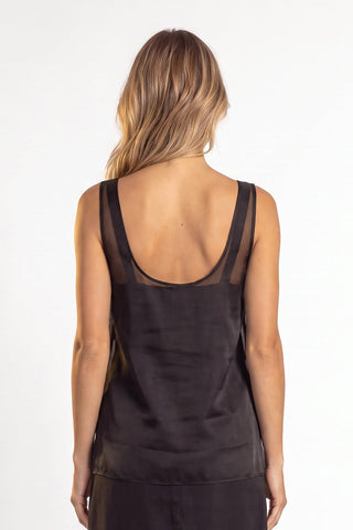 Camiseta Basica Transparencia - Preto - costas