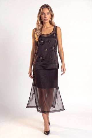 Camiseta Basica Transparencia - Preto - pose