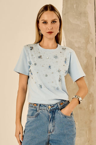 T-shirt - Azul Claro 411536AZ08.