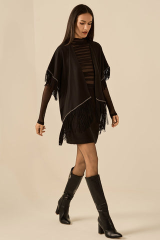 Kimono C/ Franjas - Preto 411544PR01...