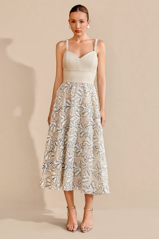 Vestido Midi Linho Tecido Exclusivo - 421613