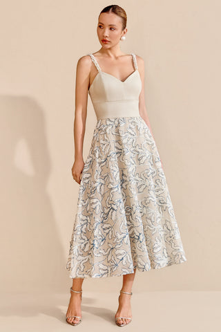 Vestido Midi Linho Tecido Exclusivo - 421613