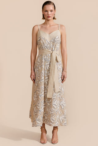 Vestido Fluido Cordone e Linho - 421619