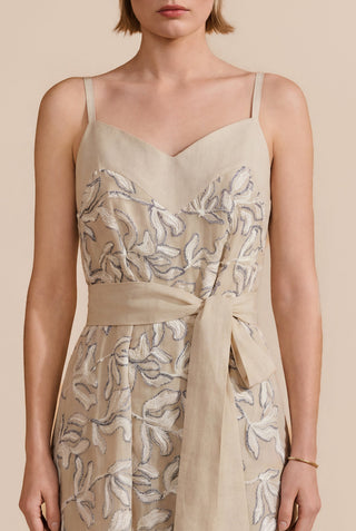Vestido Fluido Cordone e Linho - 421619