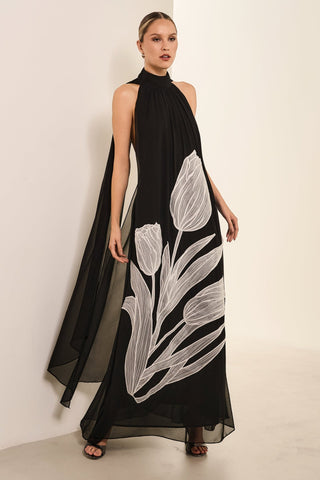 Vestido Fluido Tulipa - Preto 431503PR01...