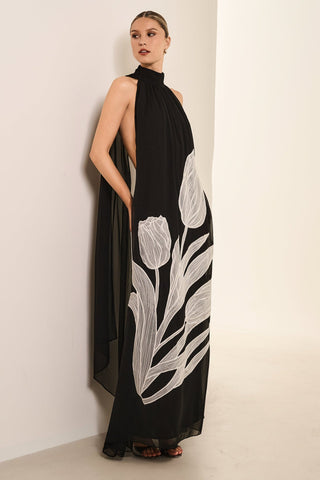 Vestido Fluido Tulipa - Preto 431503PR01...