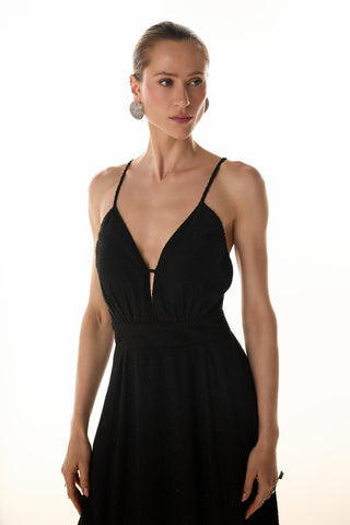 Vestido Longo Costas Cruzadas - Preto 431528PR01...