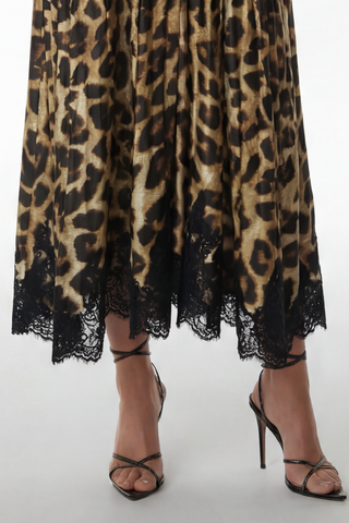 Vestido Print Onça C/ Renda - Onça 4315301413