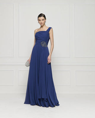 Vestido Um Ombro So C/drape - Marinho 281575MAZ04..