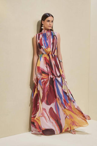 Vestido Garden Abstract Fluido - Garden Abstract 2914154446