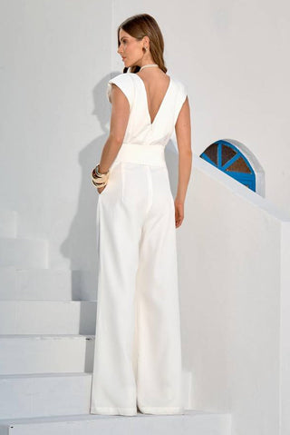 Macacão Alfaitaria C/cinto - Off White 251403BR03 OFF..