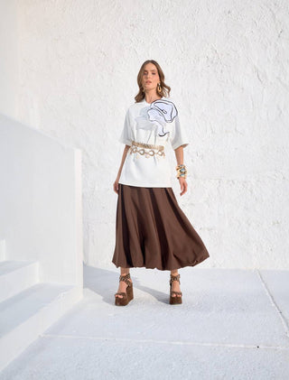 T-shirt Flower - Off White 211438BR03 OFF..
