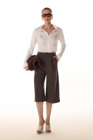 Camisa Em Linho Contemporanea - Off White 411521BR03 OFF..