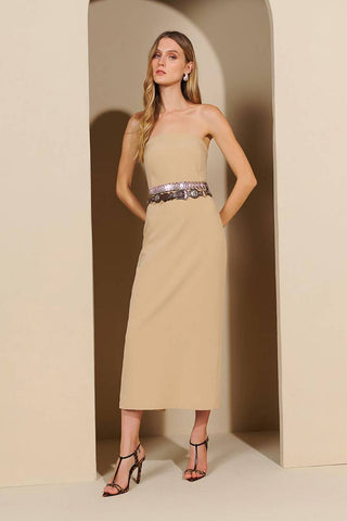 Vestido Ciel De Saint Tropez - Bege 221303BG01..