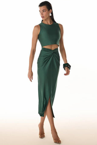 Conjunto Saia C/amarração - Verde Folha 4515311281