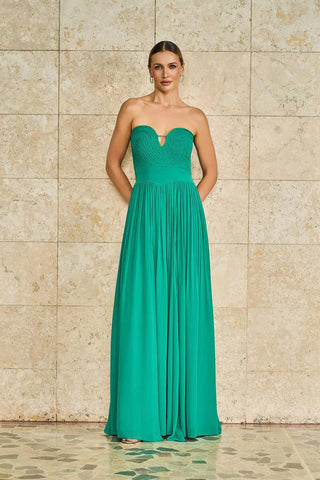 Vestido Artesanal Tqc - Esmeralda 281521VD17