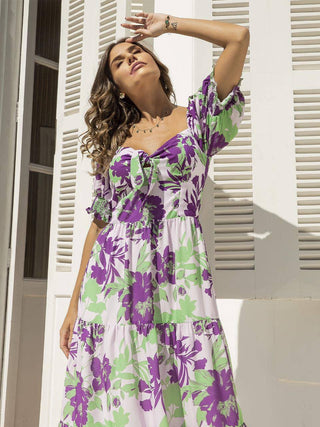 Dress Maria Clara - Mix Flower Purple 2270101377