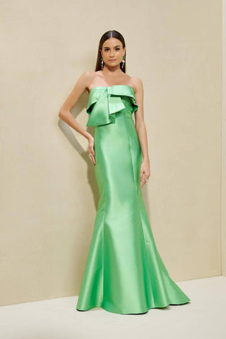 Vestido Tqc Dobradura Assimetricas - Verde Bandeira 2814031568
