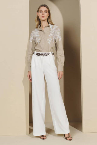 Calça Brume D'' Europe - Off White 241311BR03 OFF..