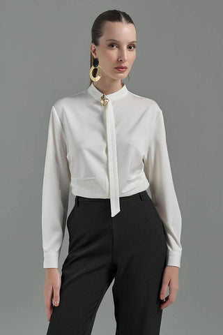 Camisa Elegance In Berlin - Off White 211361BR03 OFF..