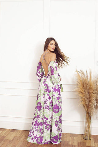 Dress Francisca - Mix Flower Purple 2370381898