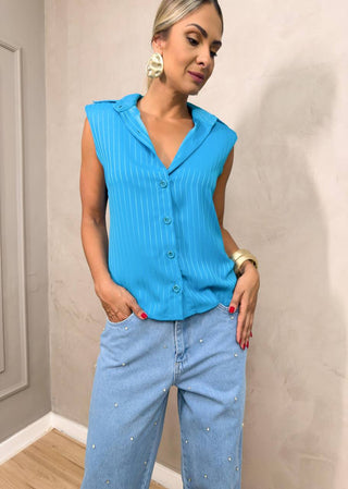 Camisa Vanessa - Turquesa 2160242097