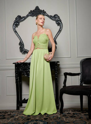 Vestido Detalhe Trançado Exclusivo - Pistache 2815607536