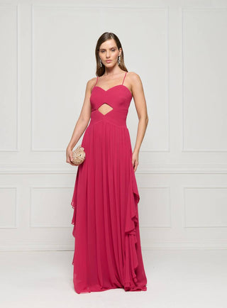 Vestido De Alça Corpo Pespontado - Licor Cereja 2815761034