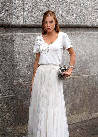 T-shirt Bruma De Venezia - Off White 211243BR03 OFF..