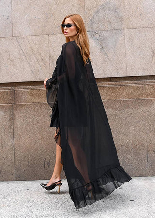 Blusa Capa Mystére De Bretagne - Preto 211303PR01...