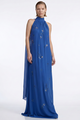 Vestido Frente Unica C/ Lenços Costas - 281536