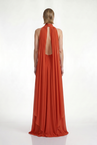 Vestido Frente Unica C/ Lenços Costas - 281536