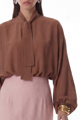 Blusa Cropped Moderna - Caramelo 411527BG03.