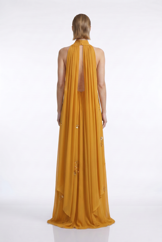 Vestido Frente Unica C/ Lenços Costas - 281536