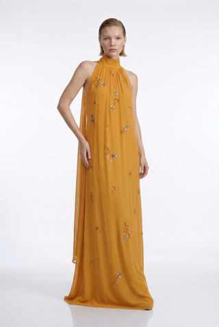 Vestido Frente Unica C/ Lenços Costas - 281536