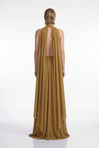 Vestido Frente Unica C/ Lenços Costas - 281536