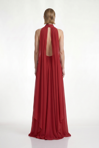 Vestido Frente Unica C/ Lenços Costas - 281536